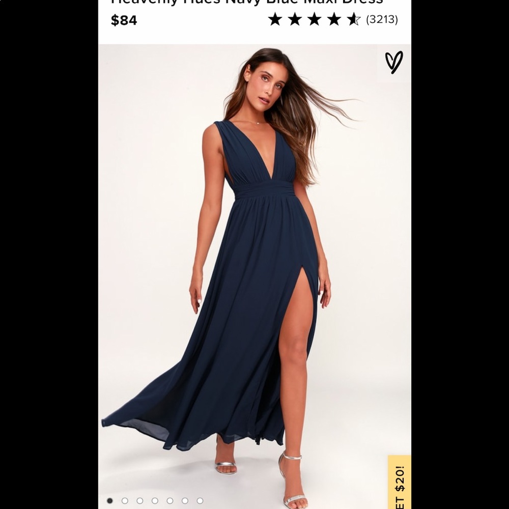 Heavenly Hues Navy Blue Maxi Dress